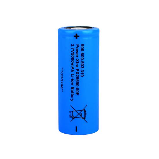 Power-Xtra PX26650-50E -  3.7V 5000mAh Li-ion Şarjlı Pil - 15A