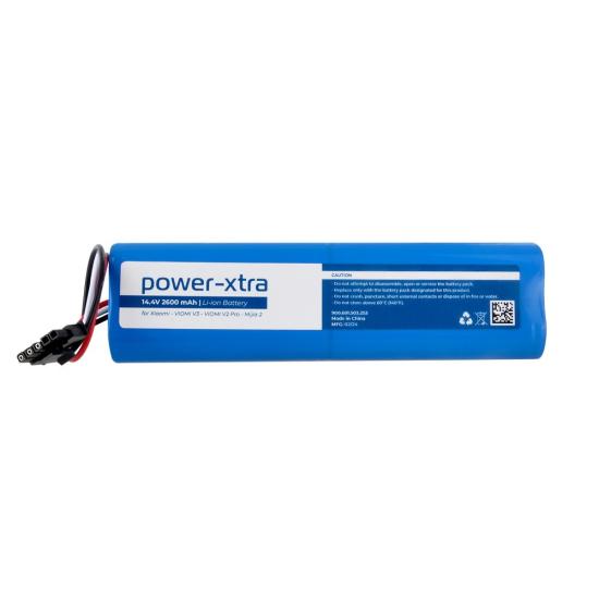 Power-Xtra - Xiaomi- VIOMI V3-VIOMI V2 Pro-Mijia 2 Robot Süpürge Bataryası - 14.4V 2600mAh Li-ion Batarya