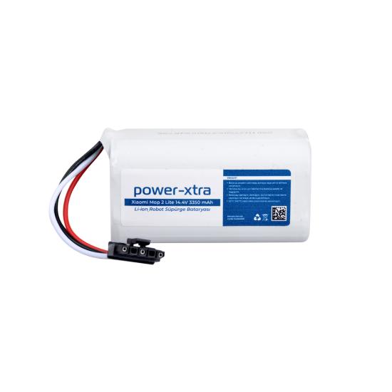 Power-Xtra - Xiaomi  Mop2 Lite 14.4V 3350mAh Li-ion Robot Süpürge Bataryası