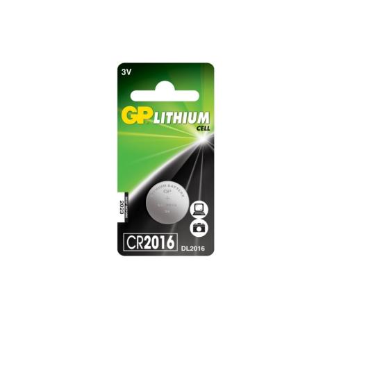 GP CR2016 - 3V Lithium - Lityum Düğme Pil - Tekli Blister