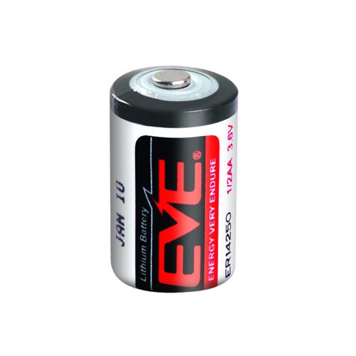 EVE%20ER14250%20-%201/2AA%20Size%20-%203.6V%201200%20mAh%20Şarjsız%20Li-SOCl2%20Lithium%20Pil